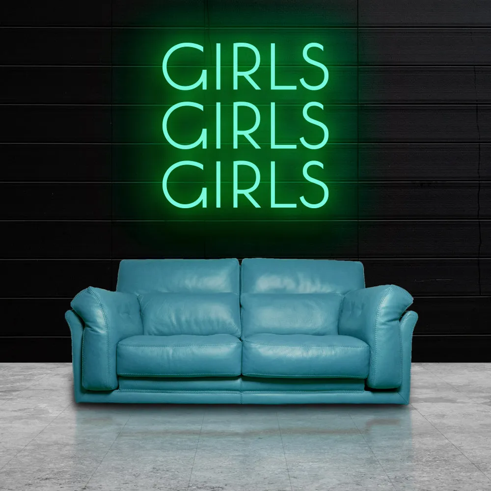 GIRLS Neon Sign Light