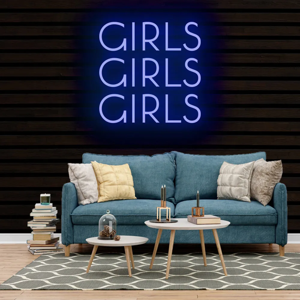 GIRLS Neon Sign Light