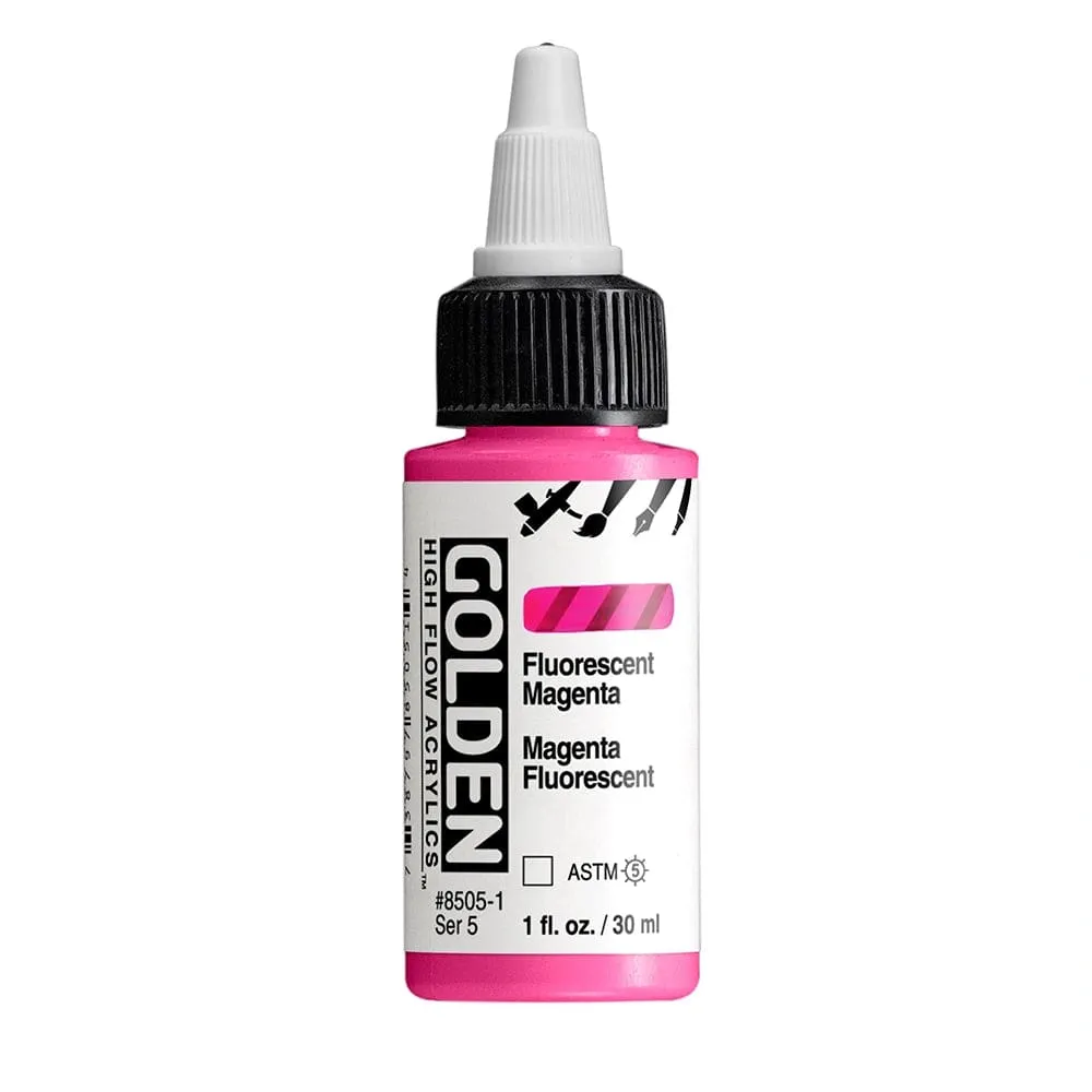 Golden High Flow Acrylics 30ml - Fluorescent Magenta