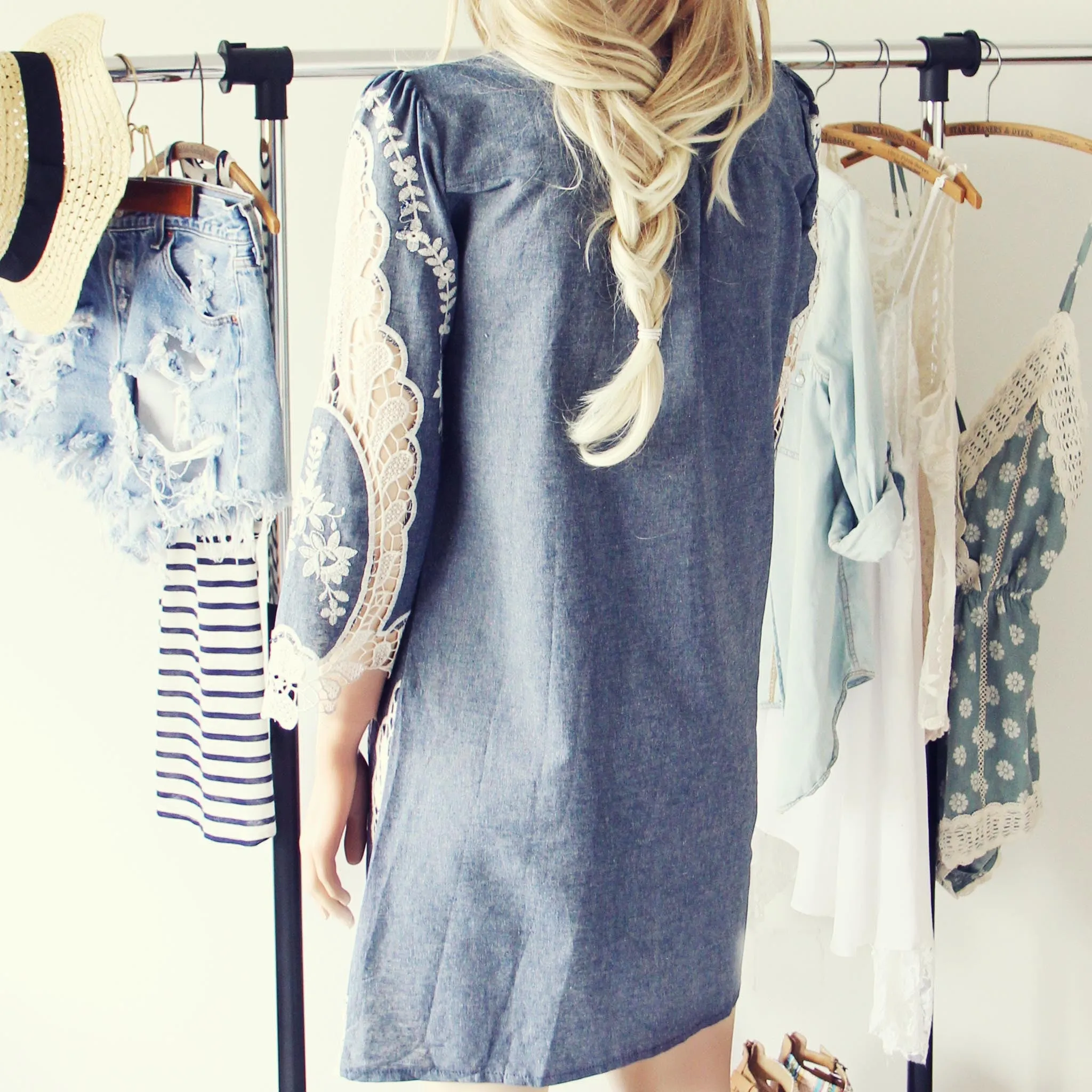 Greek Isles Chambray Dress