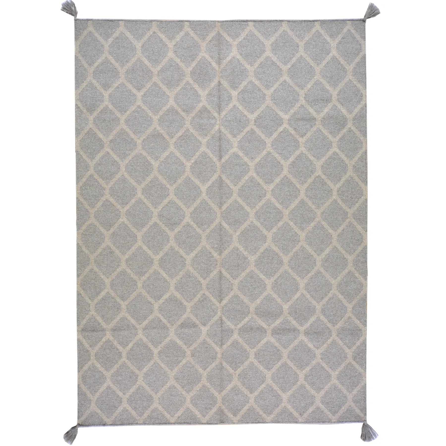 Hand-Woven Reversible Southwestern Design Kilim Wool Rug (Size 5.0 X 6.11) Brrsf-1356