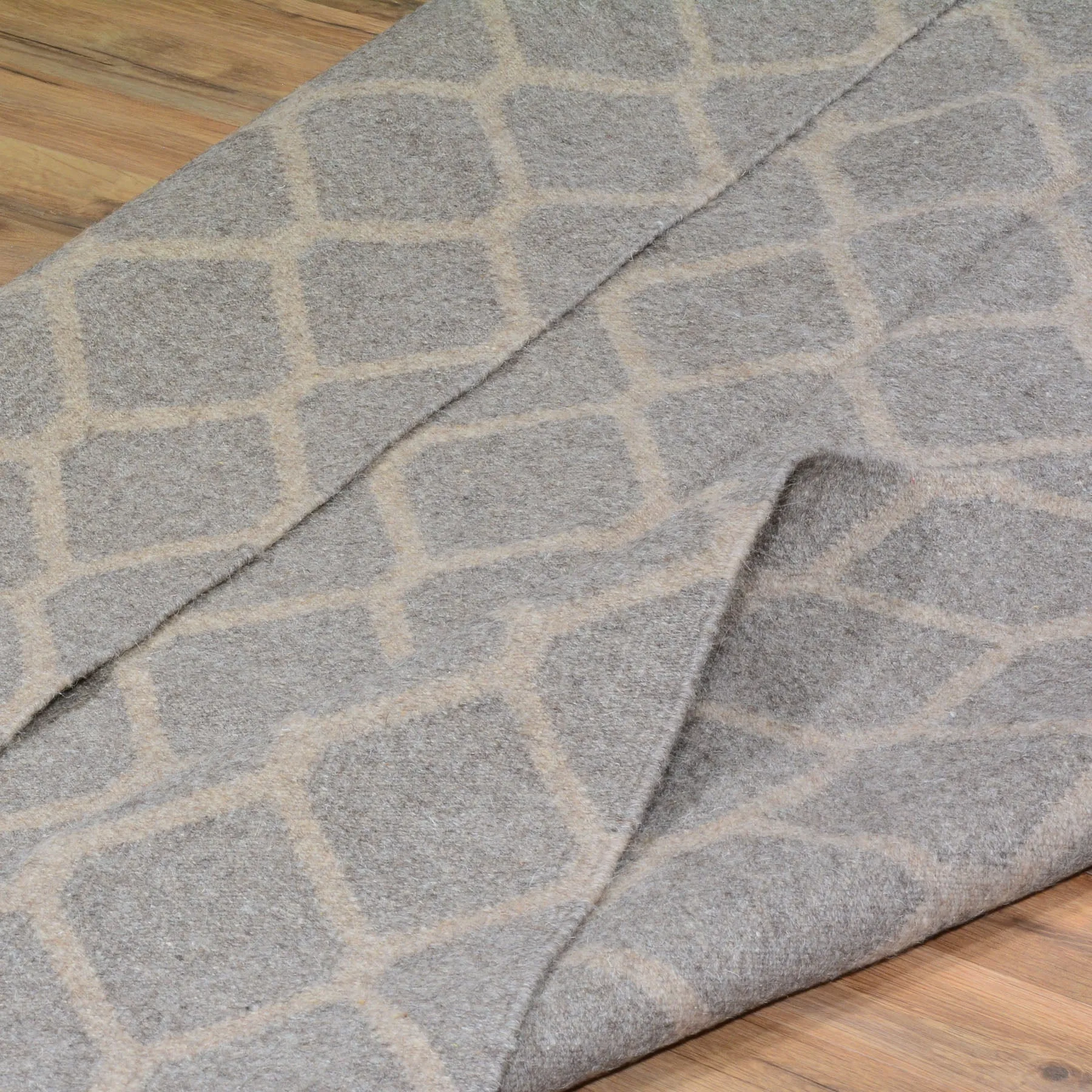 Hand-Woven Reversible Southwestern Design Kilim Wool Rug (Size 5.0 X 6.11) Brrsf-1356