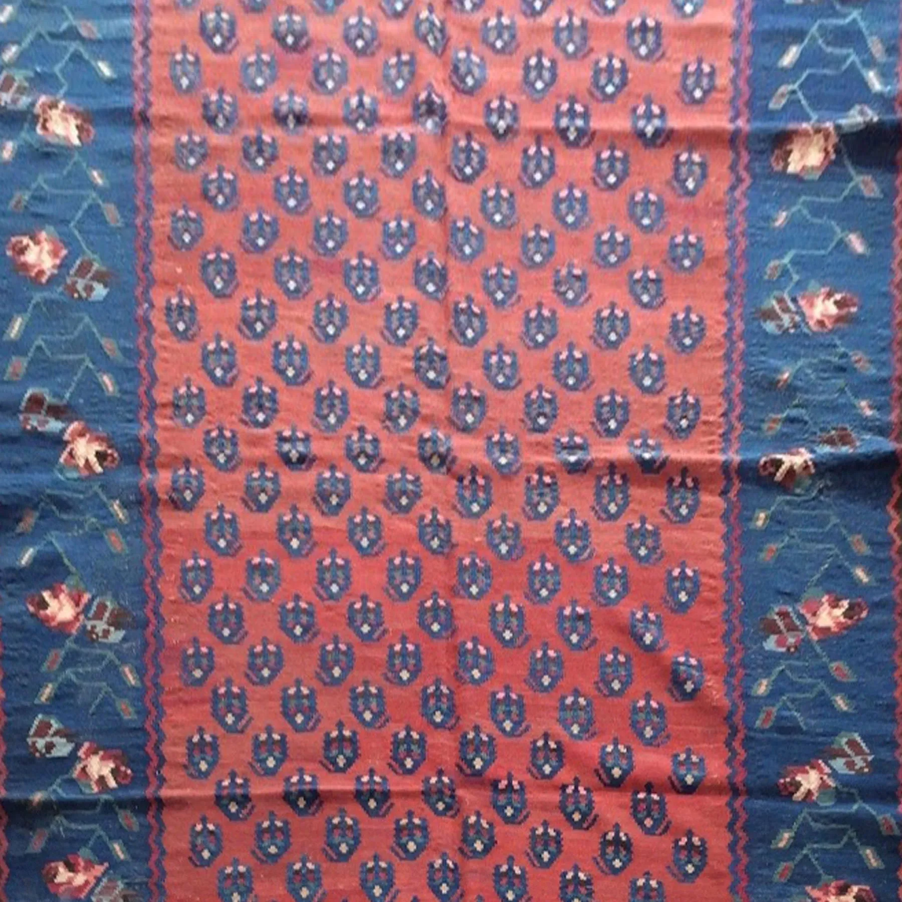 Hand-Woven Turkish Flatweave Kilim Handmade Wool Rug (Size 5.0 X 8.5) Brrsf-1386