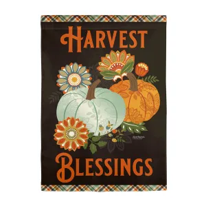 Harvest Blessings Garden Textured Suede Flag,14es10007