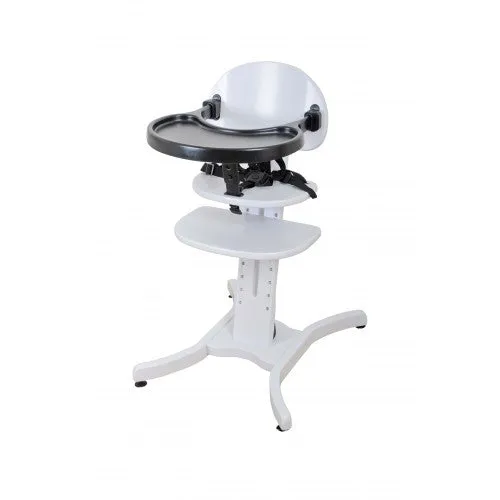 Height Adjustable| Long Life Modern White Monochrome Highchair | Baby Led Weaning - From 6m - 10 years