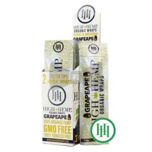 High Hemp Organic Wraps Grapeape (25 Count per Display)