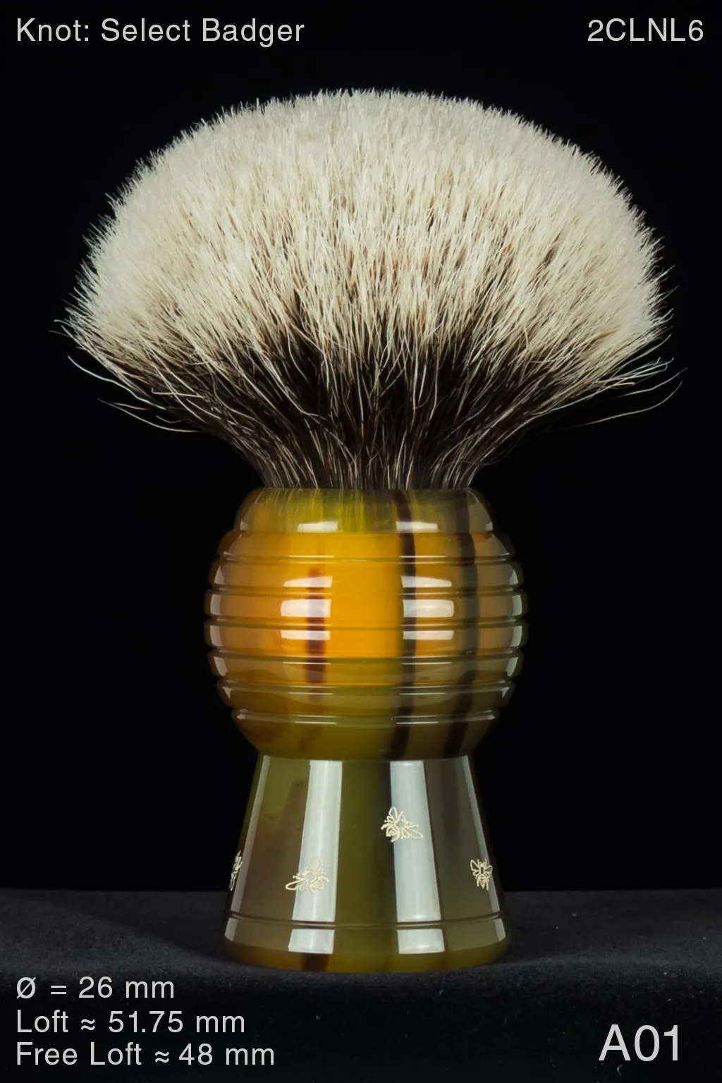 High-rise Beehive 26 mm Tortoise