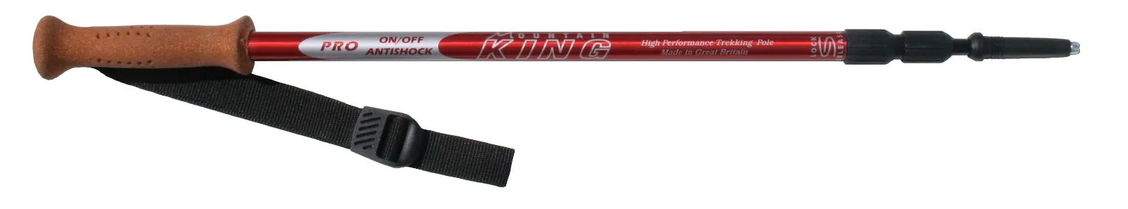 HIKING POLE PRO - ANTISHOCK - CORK HANDLE