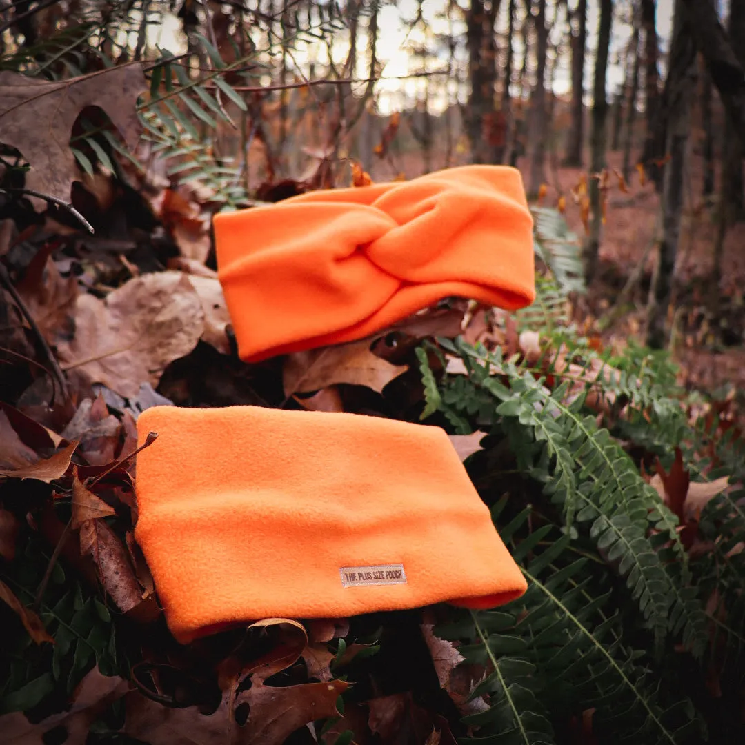 Hiking Safety - Hi-Vis Orange Fleece Neck Band