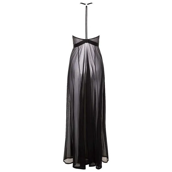 Imogen Long Chemise - Black - Size