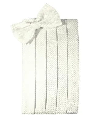 Ivory Venetian Kids Cummerbund