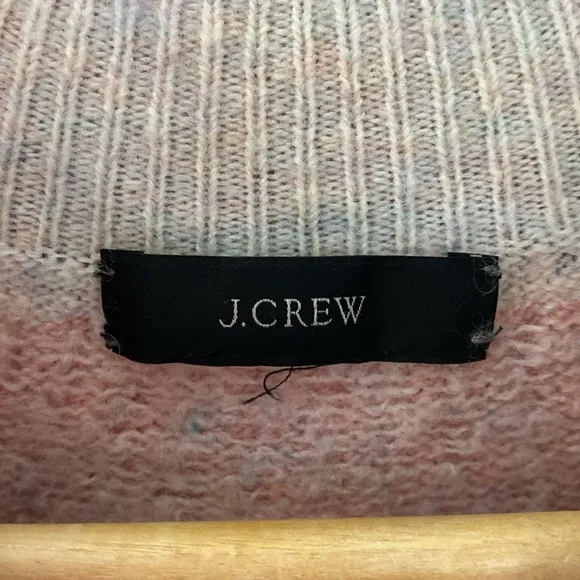 J. Crew FairIsle Yoke Rollneck Supersoft Yarn Womens Pullover Sweater Size Large