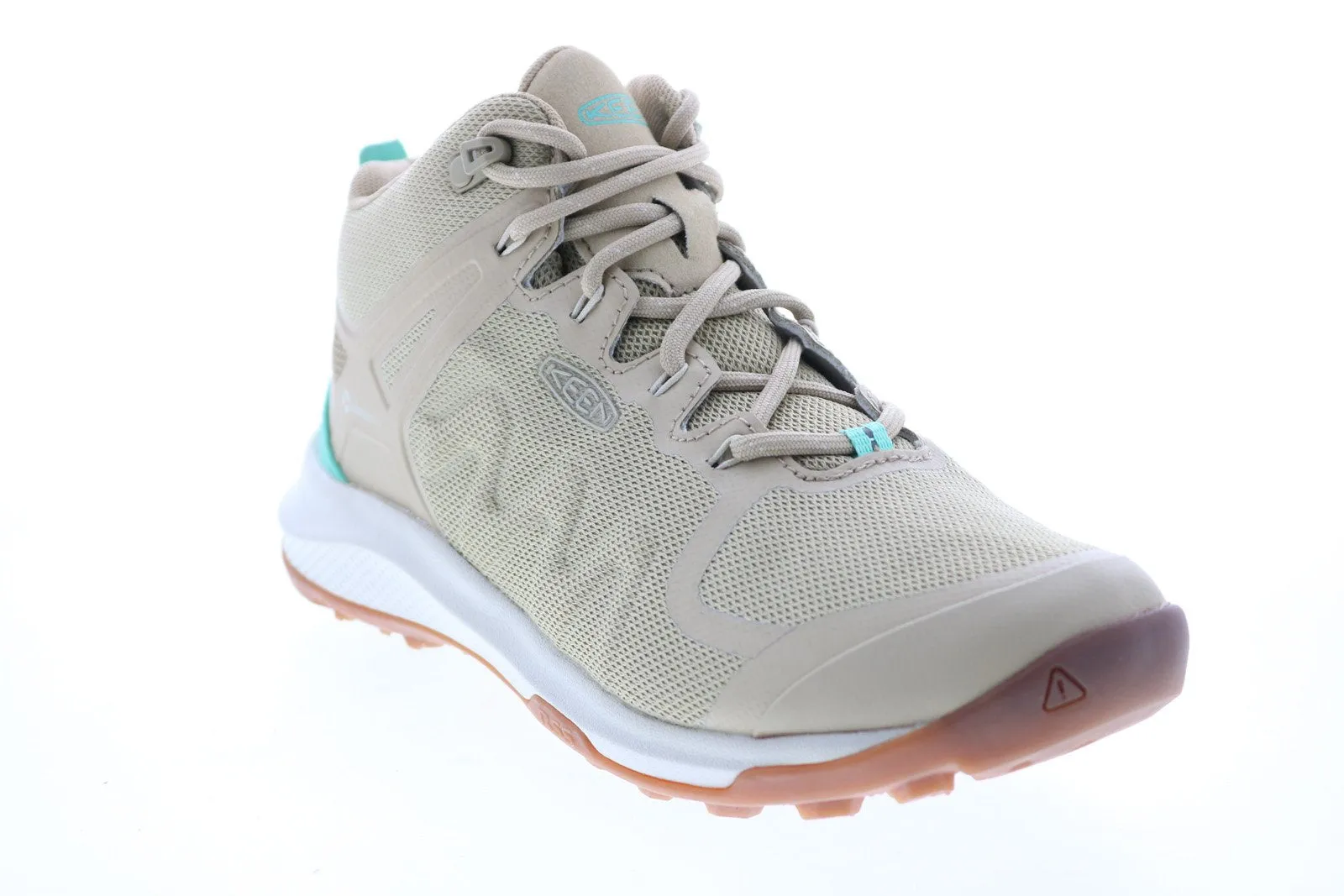 Keen Explore Vent 1022305 Womens Beige Mesh Lace Up Hiking Boots Shoes