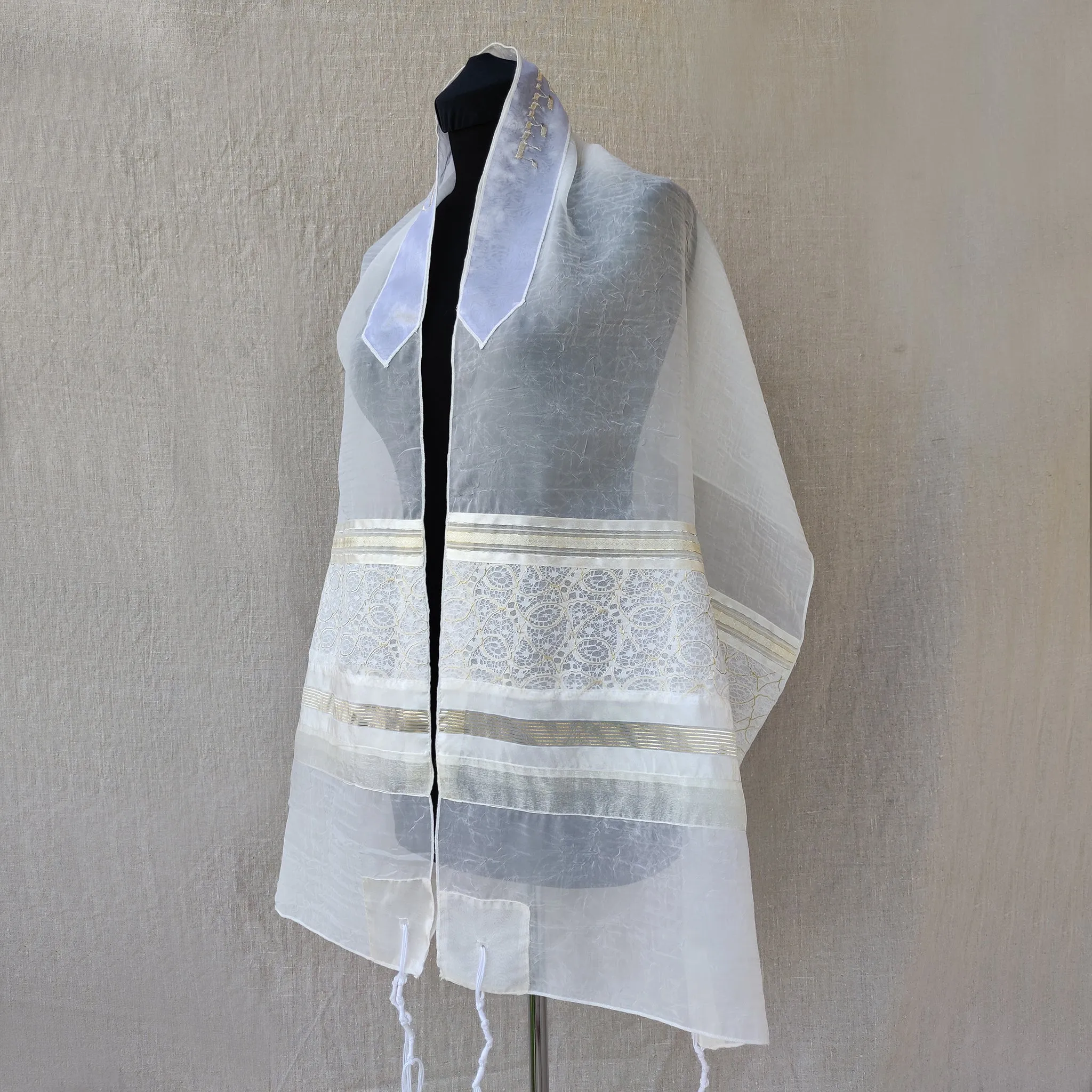 Lady Gabrieli - Voile Tallit - Gold