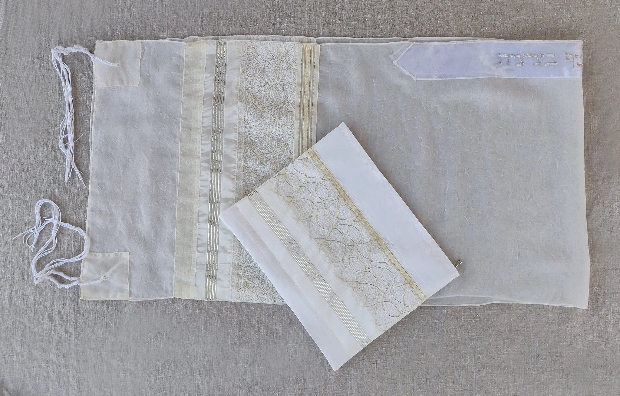 Lady Gabrieli - Voile Tallit - Gold