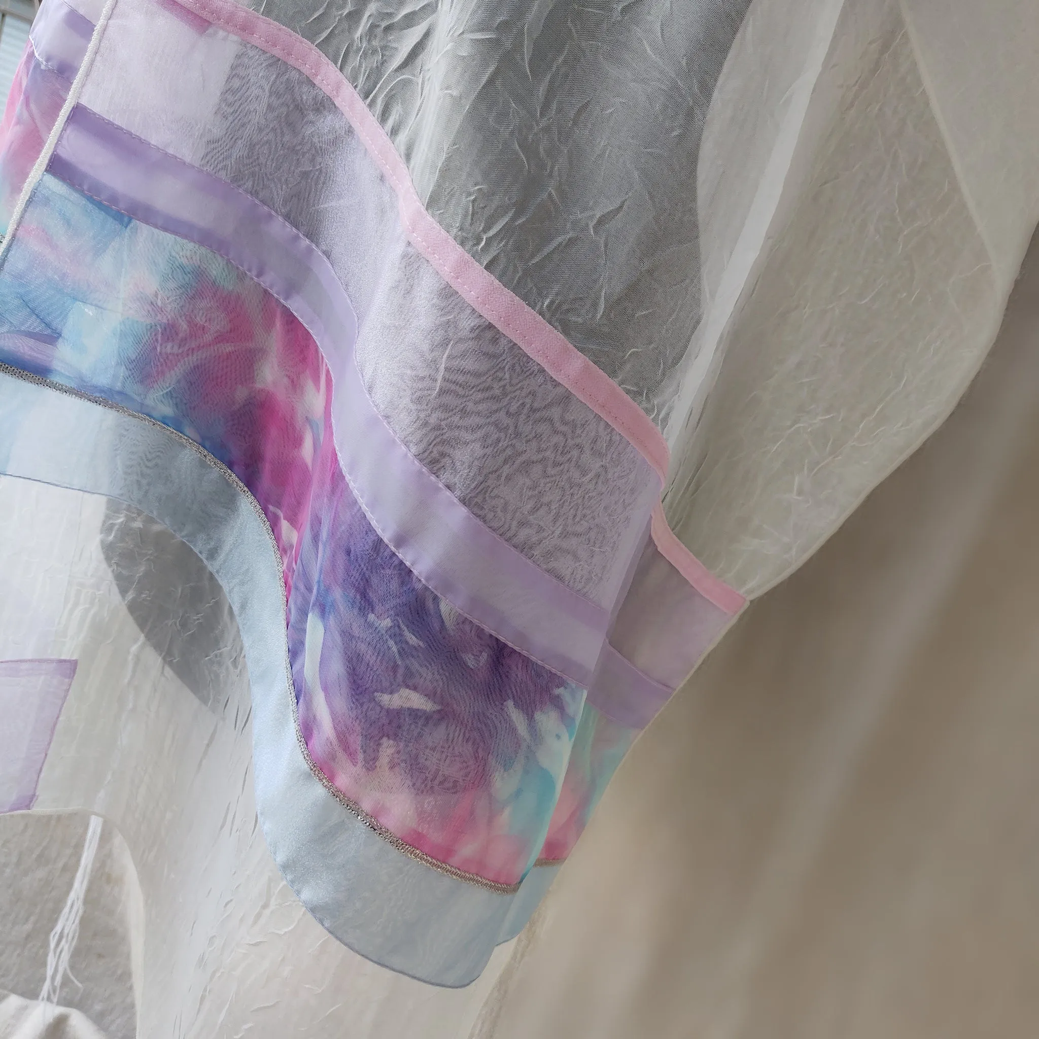 Lady Gabrieli - Voile Tallit - Pink and Purple