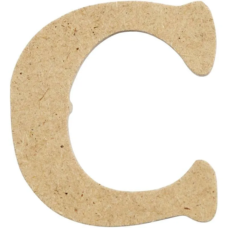Letters 4cm Pre Punched x 10- Initial C