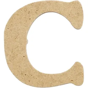 Letters 4cm Pre Punched x 10- Initial C