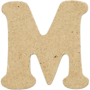 Letters 4cm Pre Punched x 10 - Initial M
