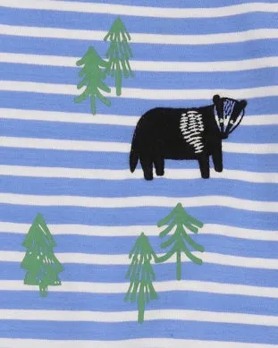 Lilly and Sid Organic Collection Playsuit Forest Friends (0-12mths)