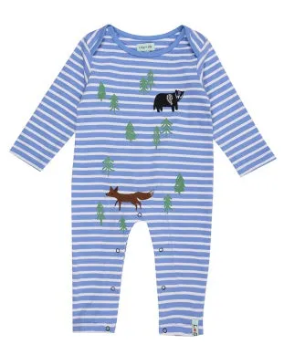 Lilly and Sid Organic Collection Playsuit Forest Friends (0-12mths)