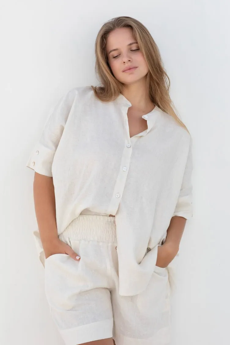 Lisbon Shirt - Coconut
