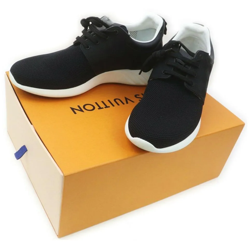 Louis Vuitton LV 7.5 Men's 8.5 US Black Damier Fastlane Sneakers 862986