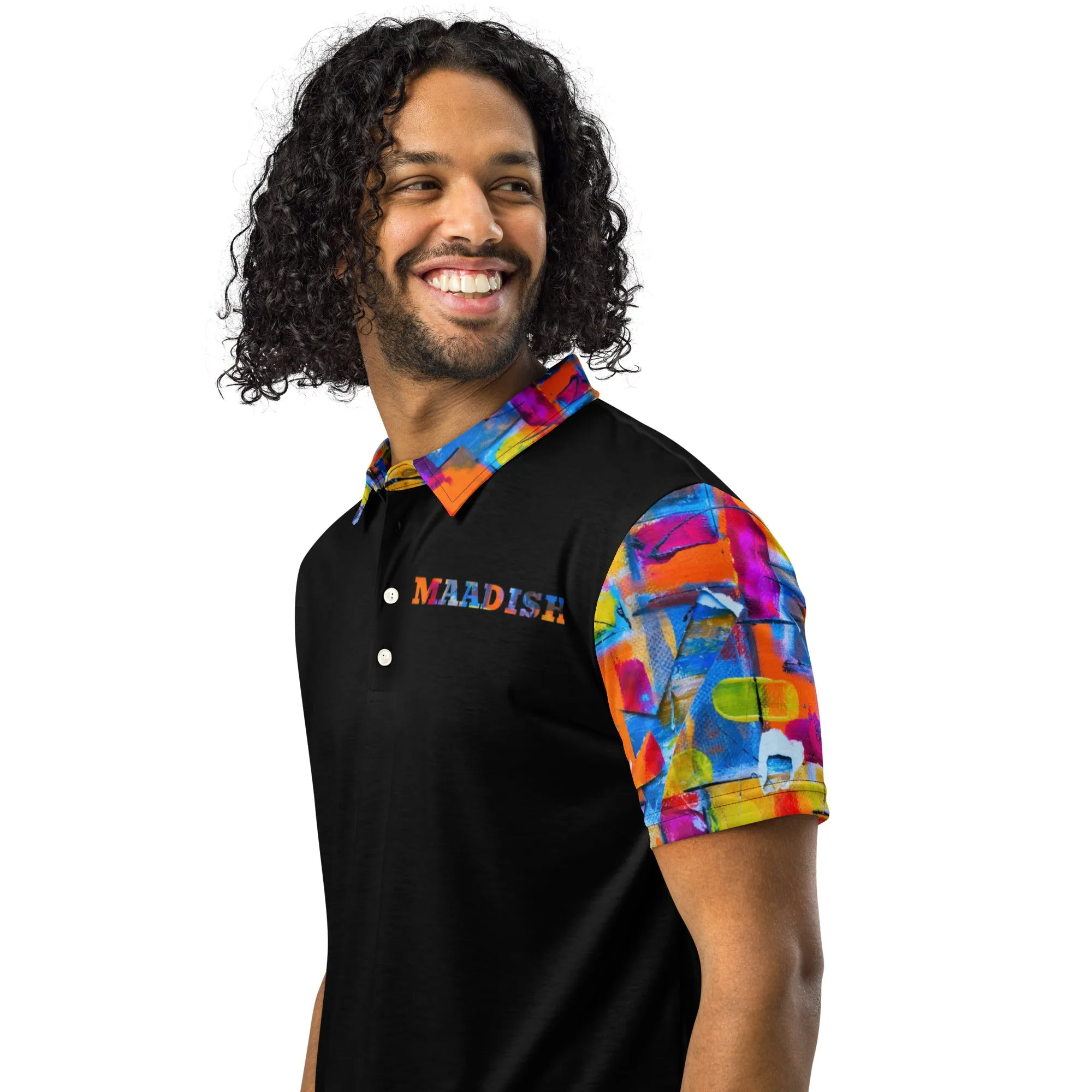 Maadish | Men’s slim fit multicolor polo
