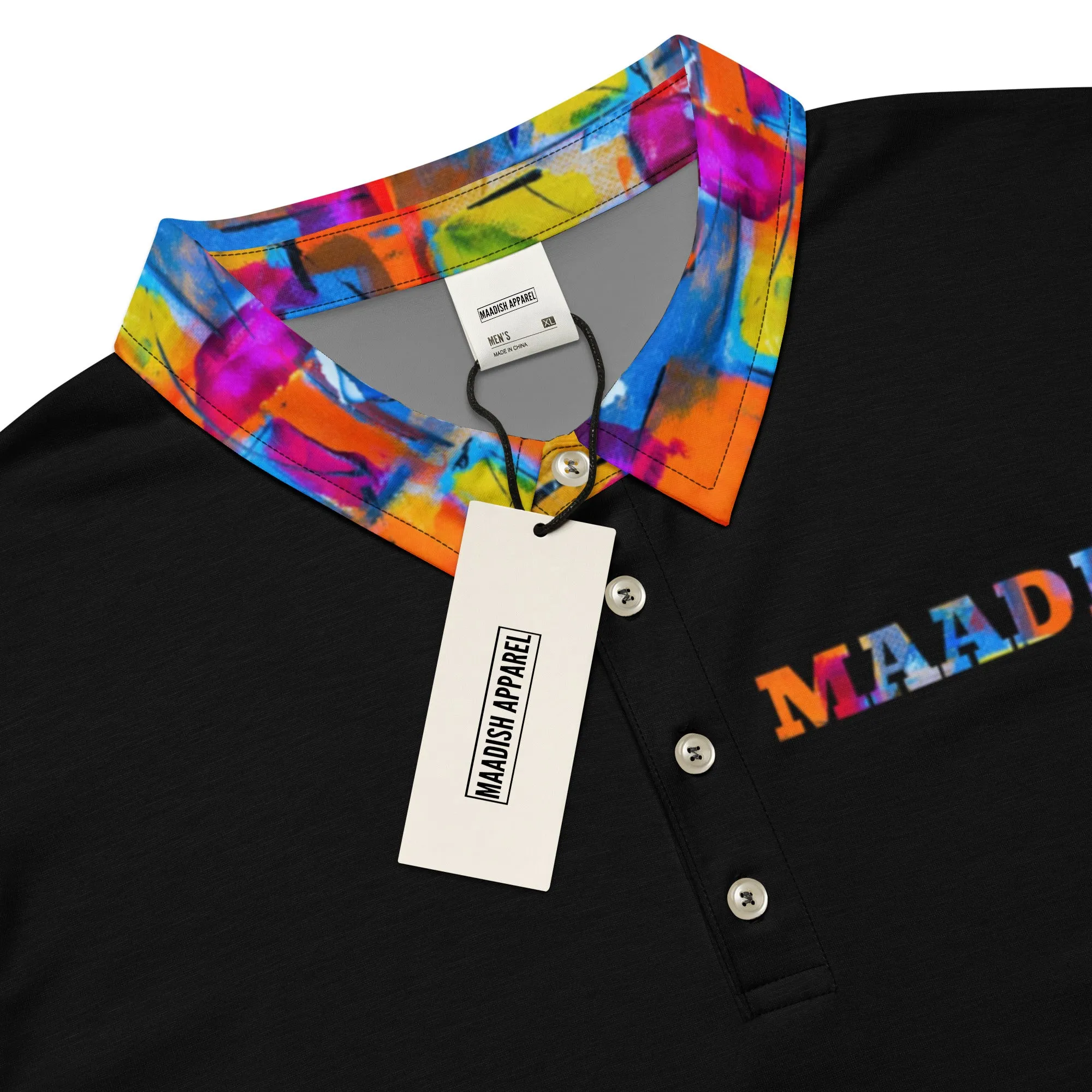 Maadish | Men’s slim fit multicolor polo