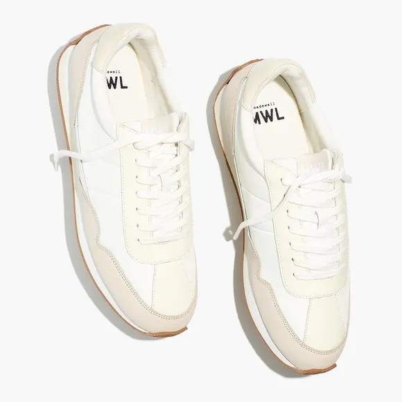 MadeWell Item NG396League Leather and Nylon Sneakers
