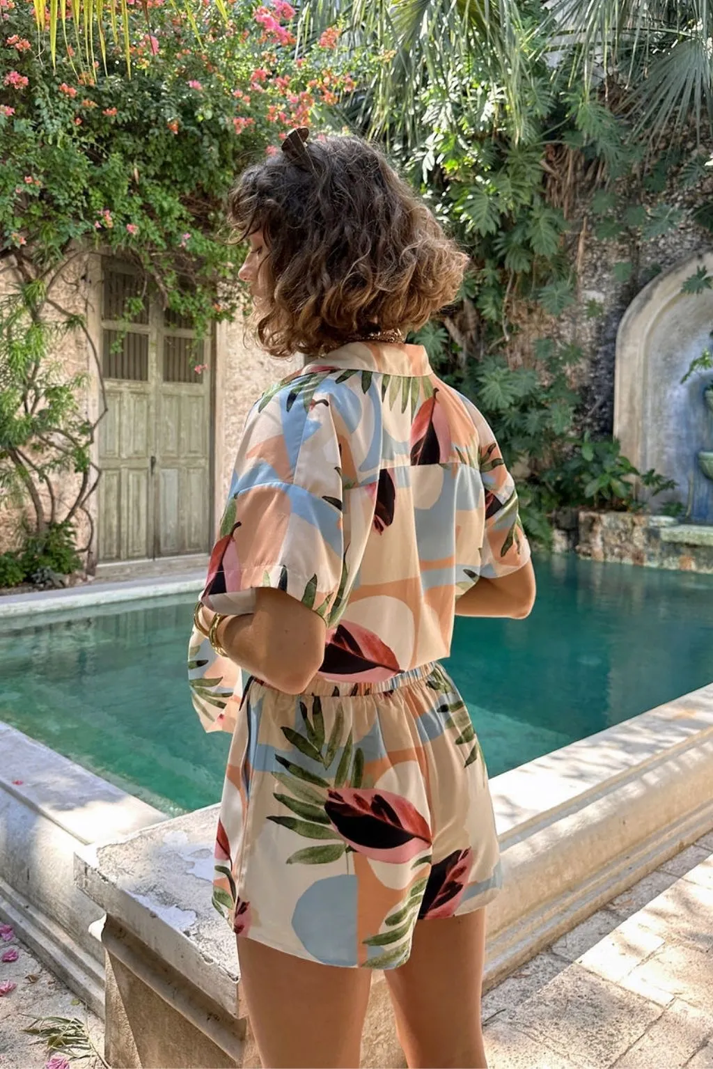 Mai Tai Hawaiian Print Shorts