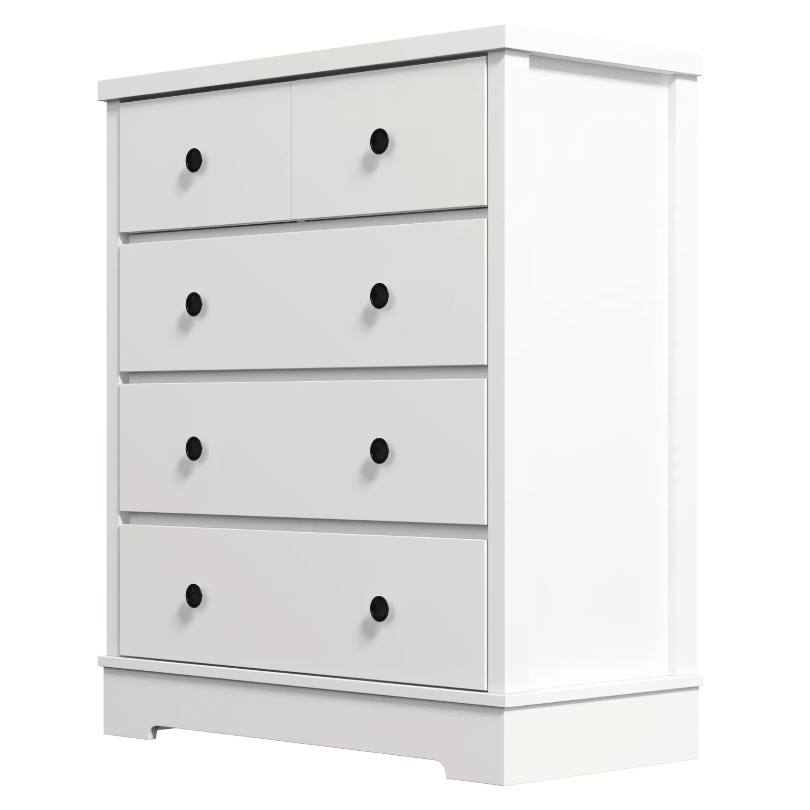 Margaux White Coastal Style Chest of Drawers Tallboy