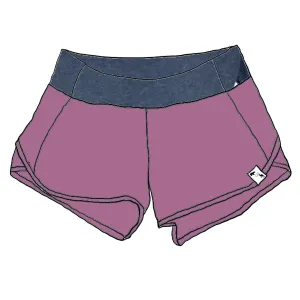 Mauve STRETCH WOVEN - Mile Shorts