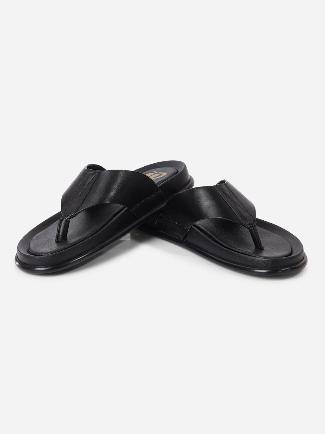 Men's Black Thong Sandal (ID4268)