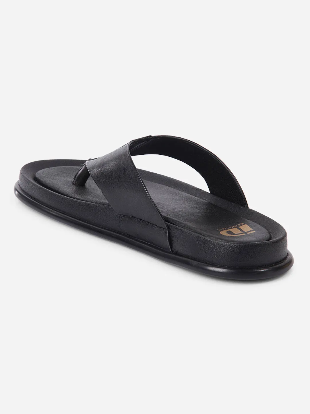 Men's Black Thong Sandal (ID4268)