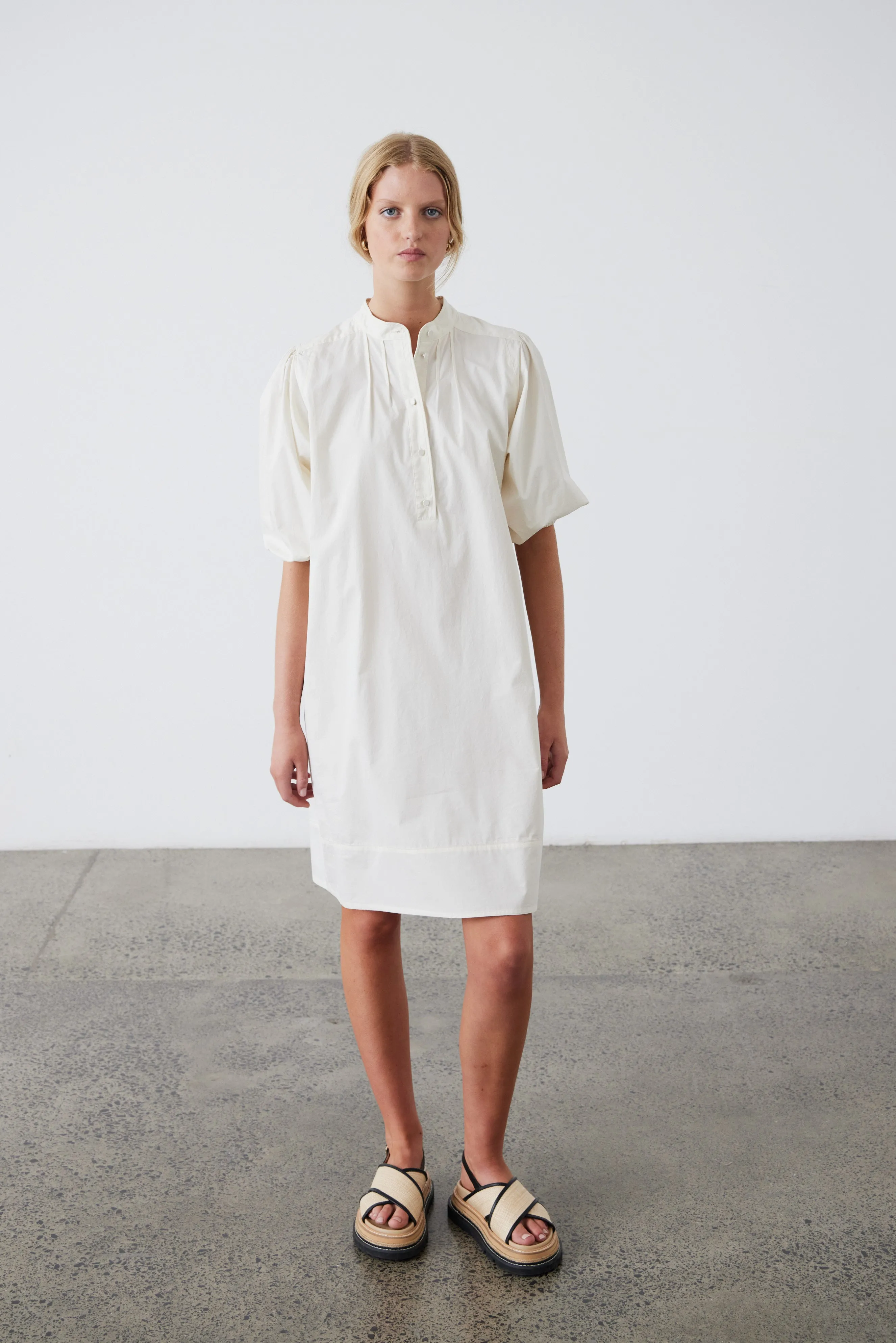 Mila Cotton Dress - Milk