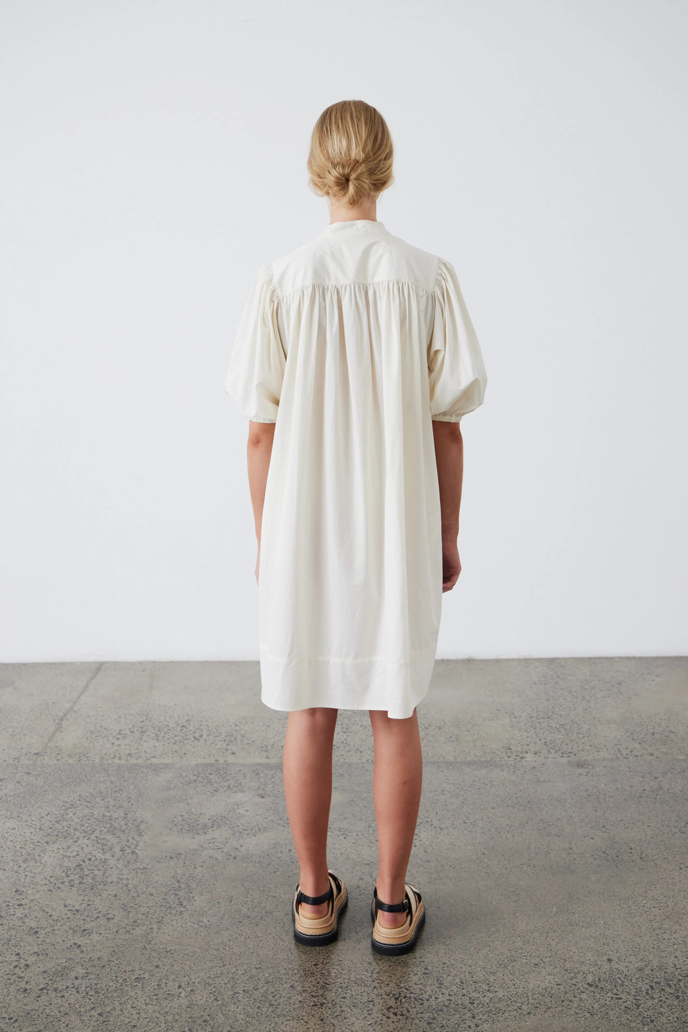 Mila Cotton Dress - Milk