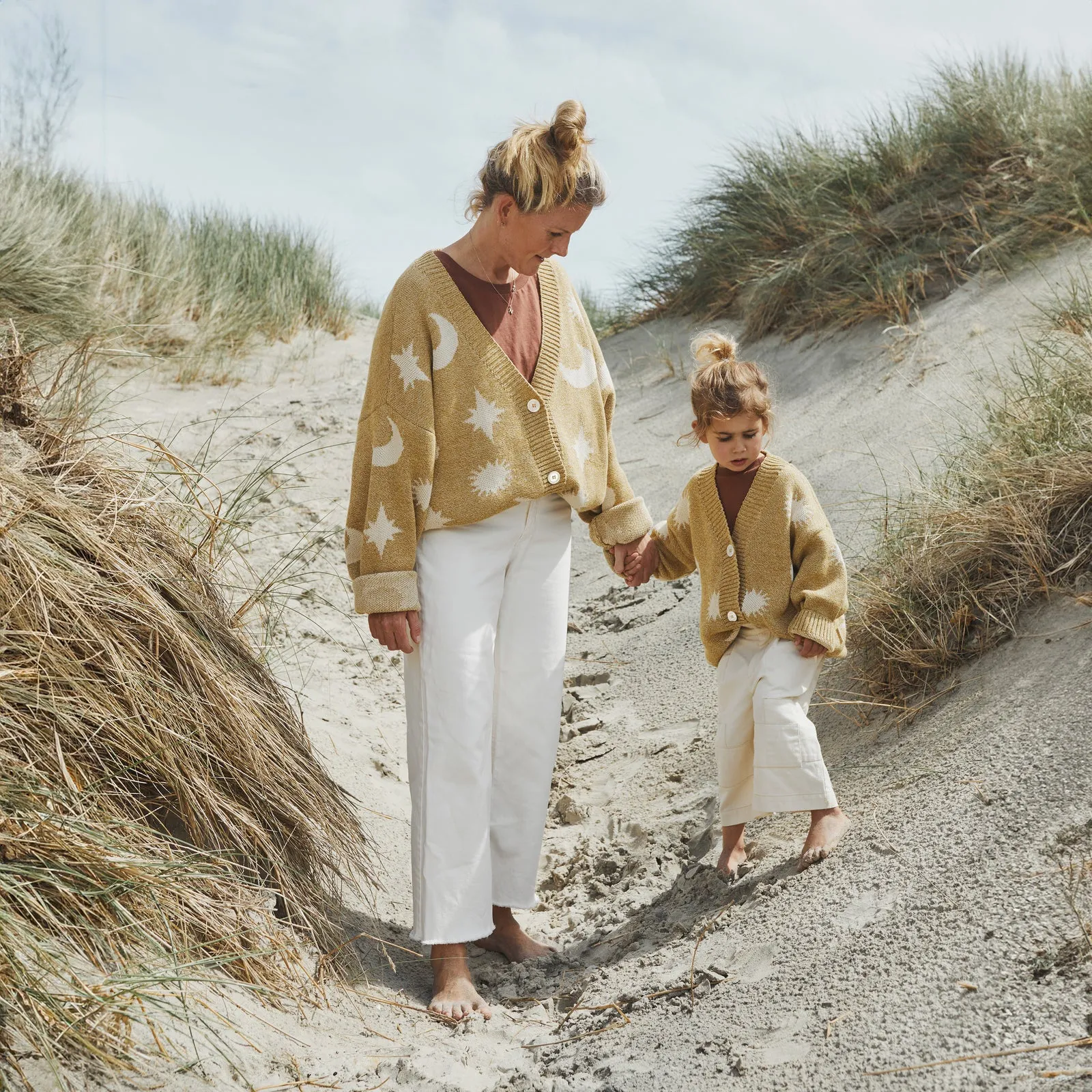Moon Knit Cardigan - Golden