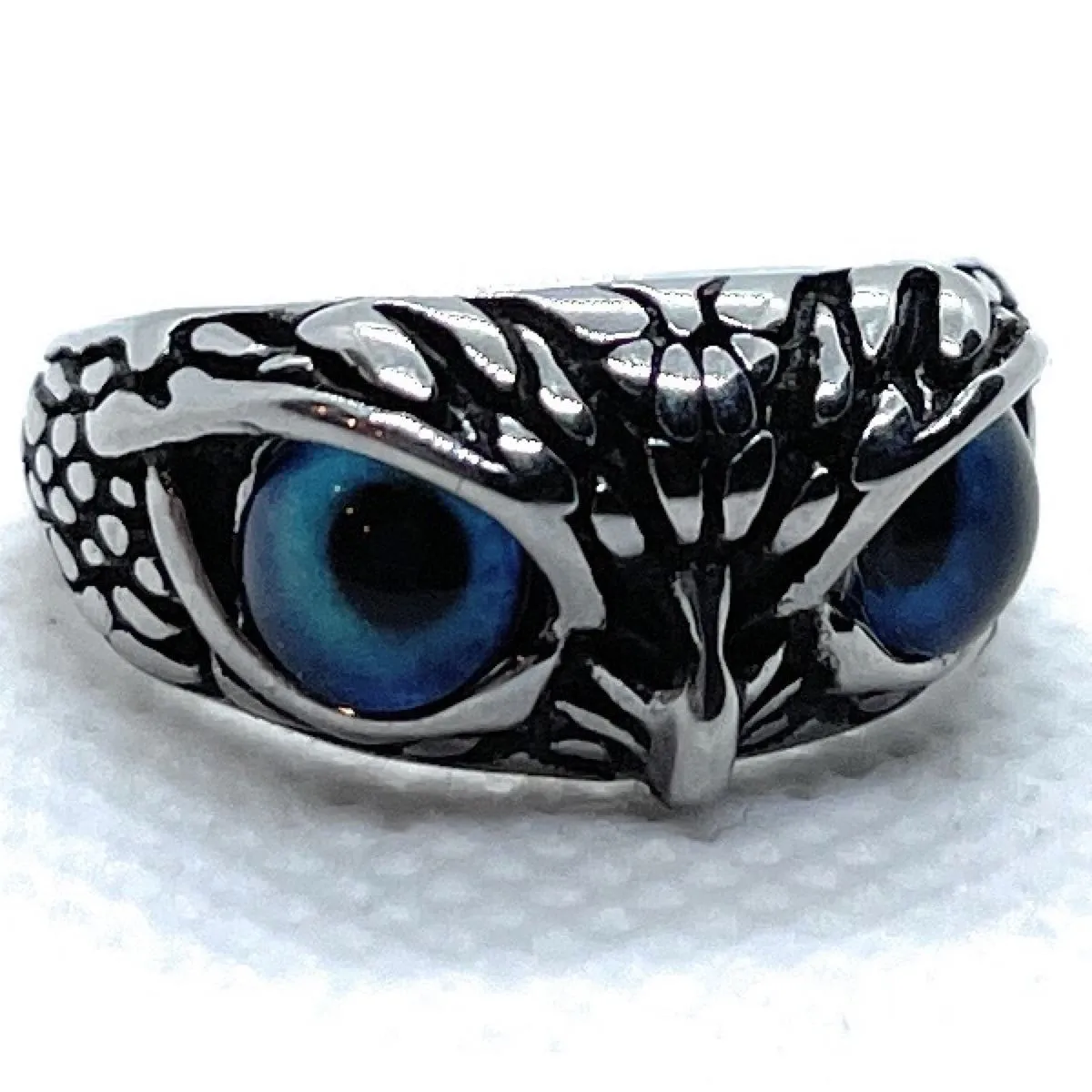 Mystical Blue Owl's Gaze Ring (#544Blue)