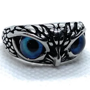 Mystical Blue Owl's Gaze Ring (#544Blue)