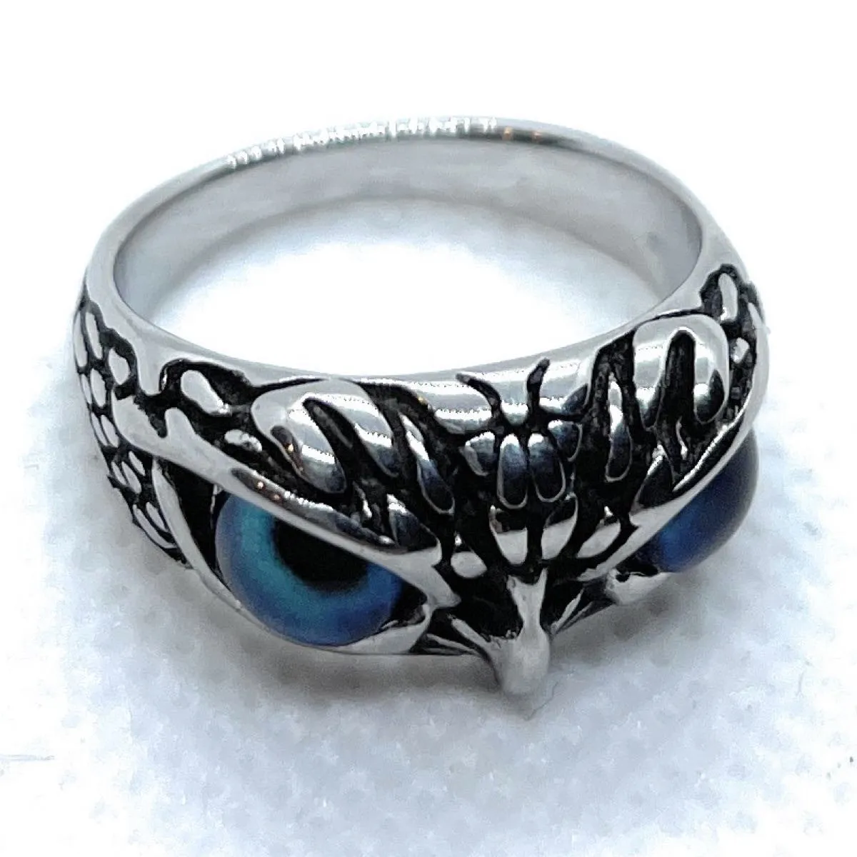 Mystical Blue Owl's Gaze Ring (#544Blue)