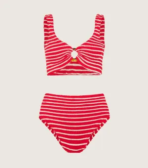 Nadine Bikini - Red/White Stripe