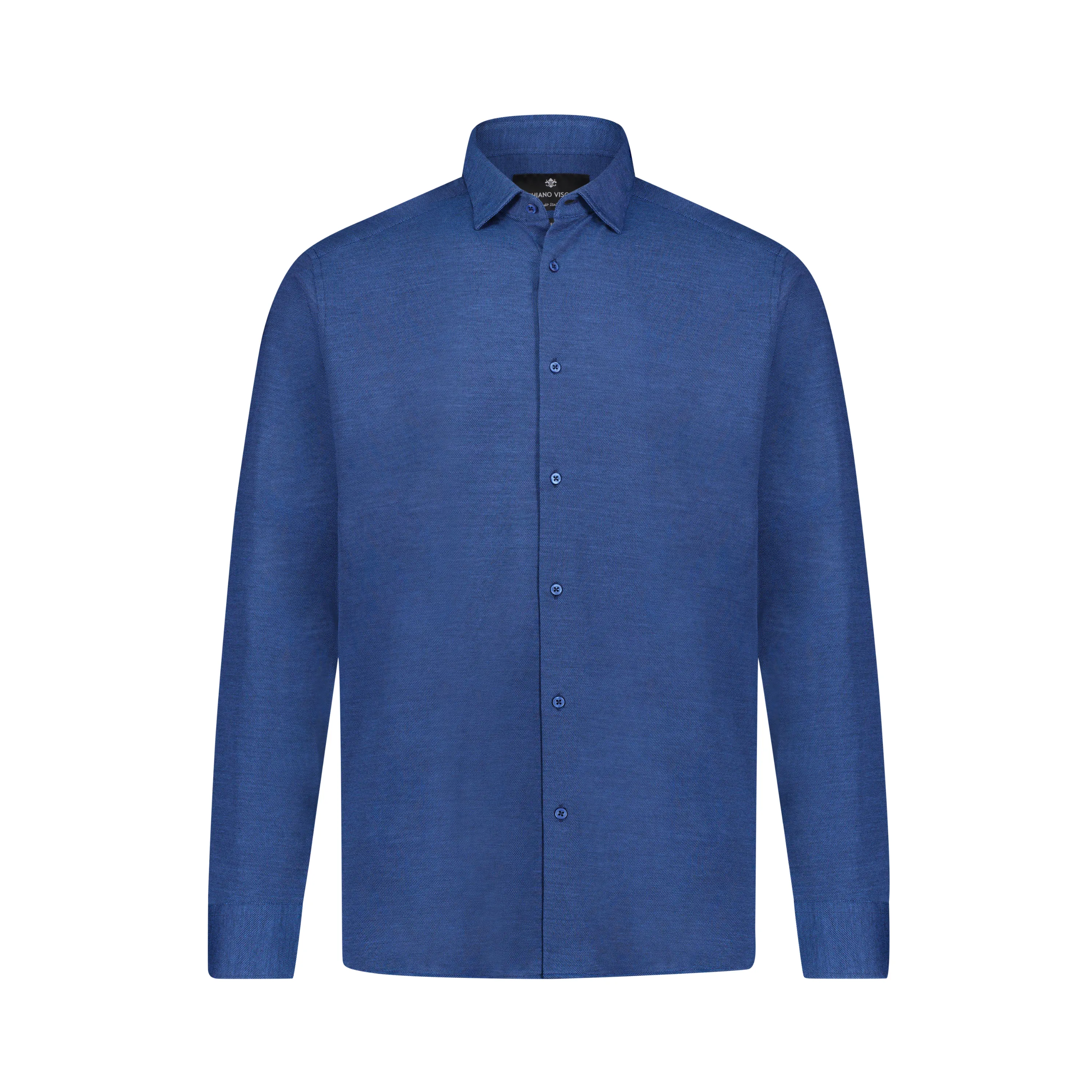 Navy Blue Knit Long Sleeve Shirt