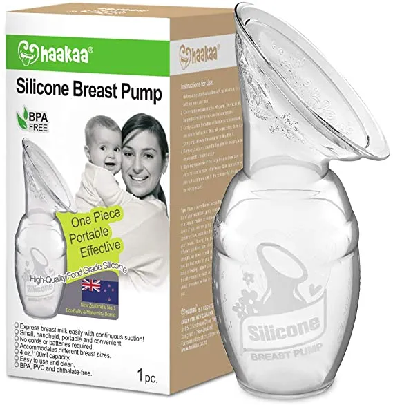 New in box! Haakaa Manual Breast Pump 4oz/100ml! Award winning and best seller! Retails $42 