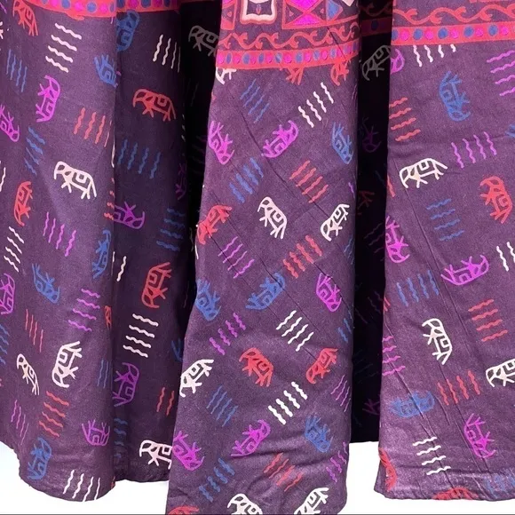 New-stylish Hi-Waist Flowy, Swingy, Boho Tribal Indian Print Long Maxi Skirt