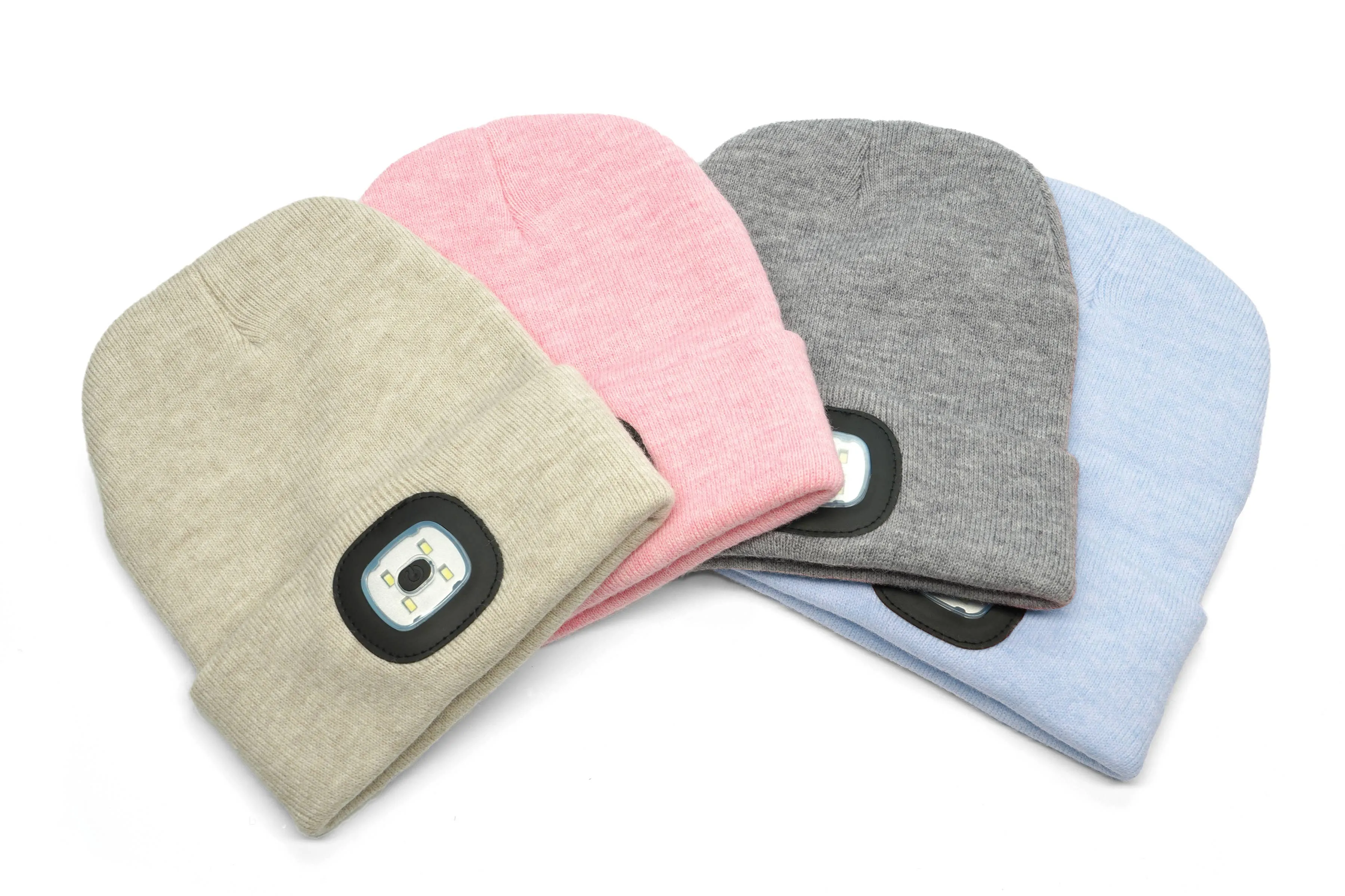 Night Scope Brightside Rechargeable LED Beanie || Pink