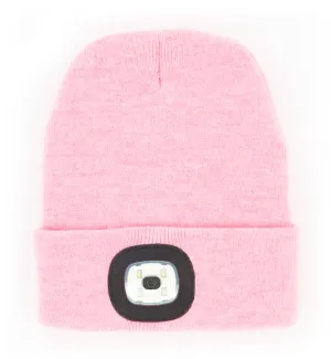 Night Scope Brightside Rechargeable LED Beanie || Pink