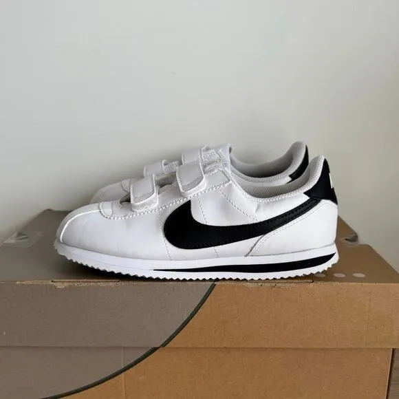 Nike Cortez SL White/Black Kids Sneakers- SZ 2.5 Y