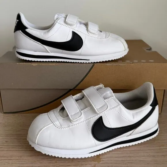 Nike Cortez SL White/Black Kids Sneakers- SZ 2.5 Y