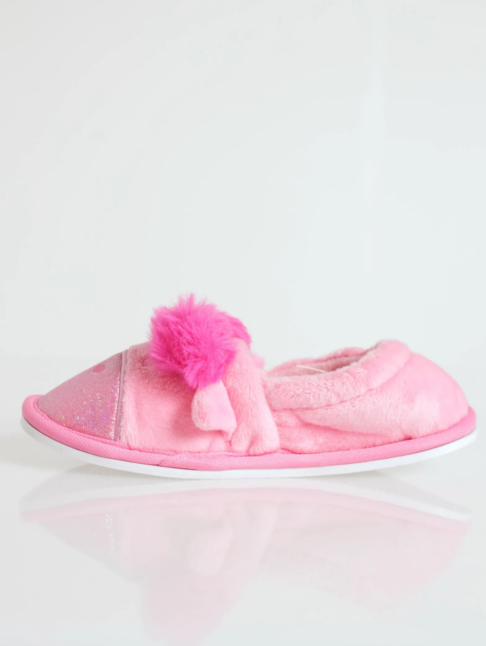 Novelty Poms Slipper - Light Pink